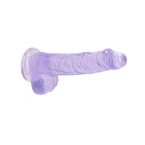 Crystal Clear Dildo 6 " Purple - Imagen 3