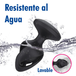 Plug Anal Doble Capa Black, Control Remoto - Imagen 5