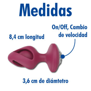 Plug Anal Doble Capa Red, Control Remoto - Imagen 4