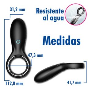 Anillo Vibrador recargable Unicornio - Imagen 3