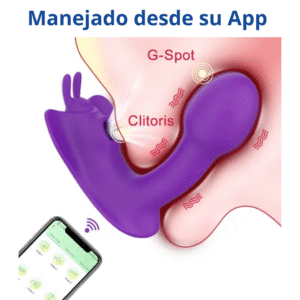 Vibrador Mariposa Sucking App, Purple - Imagen 3