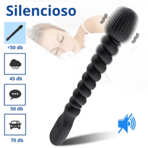 Vibrador Anal en Espiral, Black - Imagen 4