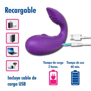 Vibrador App Ballenita Púrpura - Imagen 3