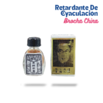 "Frasco de Brocha China retardante de 3ml junto a su empaque original con sello de autenticidad de Eroticworldtoys"