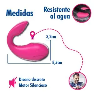 Vibrador Ballenita con App: Tu Estimulador de Clítoris y Punto G de Silicón Médico