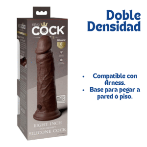 Consolador King Cock Elite 8" Chocolate - Imagen 4