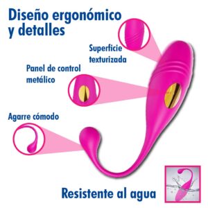 Vibrador a control remoto Gota de Agua, Recargable. - Imagen 4