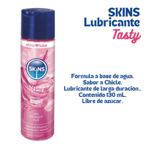 Lubricante Skins Juicy Bubblegum, 130 mL - Imagen 1