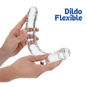Realrock Realistic Double Dong 13" Clear - Imagen 3