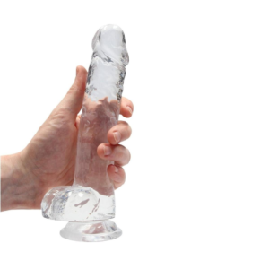 Consolador Realrock Crystal Clear 8", Clear - Imagen 4