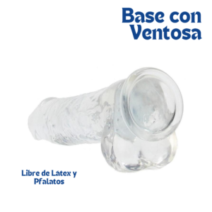 Consolador Realrock Crystal Clear 10", Clear - Imagen 3