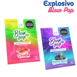 Sobre de caramelo explosivo Blow Pop sabor Mora Azul y Sandia para juegos de pareja