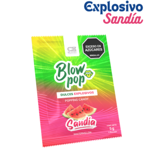 Caramelo de popping Blow Pop sabor Sandía para estimulación oral