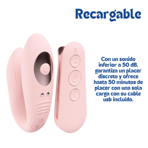 Vibrador Loveline Charme a control Remoto, Pink - Imagen 3