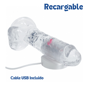 Realrock 7" - Vibrador realista Recargable con Control Remoto With Balls - Imagen 5