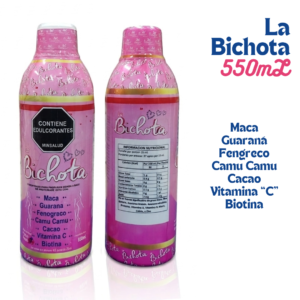 "Suplemento La Bichota 550ml ingredientes naturales".