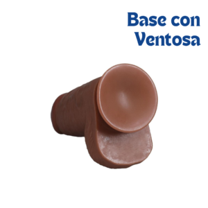 Base con ventosa potente del dildo RealRock compatible con arnés y manos libres por Eroticworldtoys.