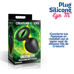 plug anal de Silicona con ojo de gato en vidrio