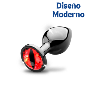Sinister Eye: El Plug Anal Metálico que Fusiona Fantasía y Seguridad - Talla M - Imagen 4