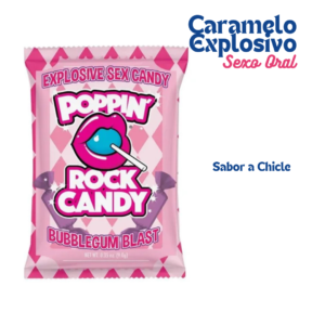 Poppin Rock Candy: Caramelos explosivos para sexo oral de alta estimulación sabor a chicle
