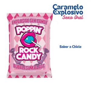 Poppin Rock Candy: Caramelos explosivos para sexo oral de alta estimulación sabor a chicle