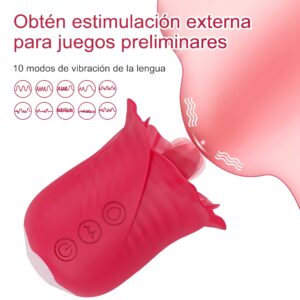 succionador rosa 2 en 1 para juegos preliminares