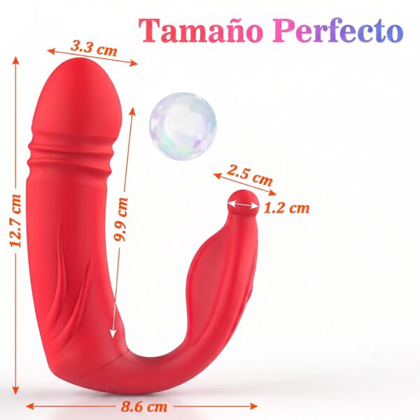 Vibrador Telescópico con App de Doble Estimulación Interactiva