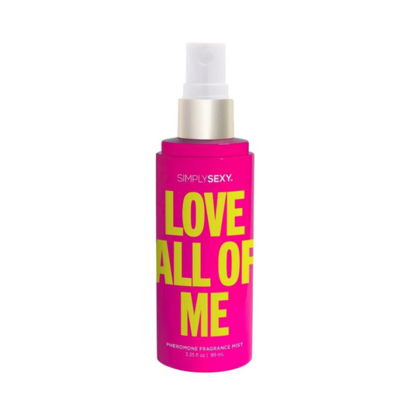 spray corporal con feromonas frasco rosado love all of me