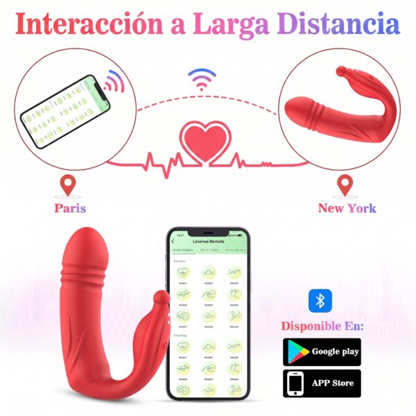 vibrador control a distancia interactivo conectado a aplicacion movil