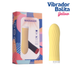 Vibrador Balita Recargable 10 Frecuencias color Amarillo